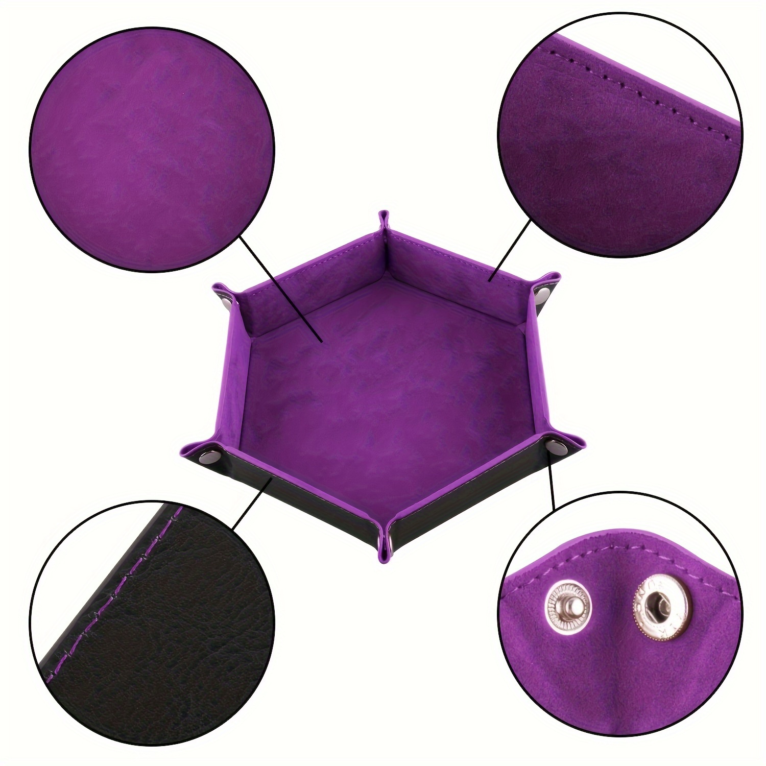 1pc Classic Hexagon Dice Tray, - Essential Gaming Accessories ulasan dan harga