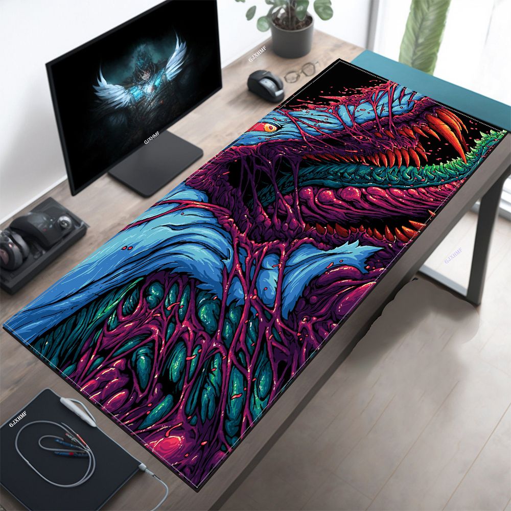 Japan Red Mouse Pad Neon Gore  - Gaming Accessories Retro ulasan dan harga
