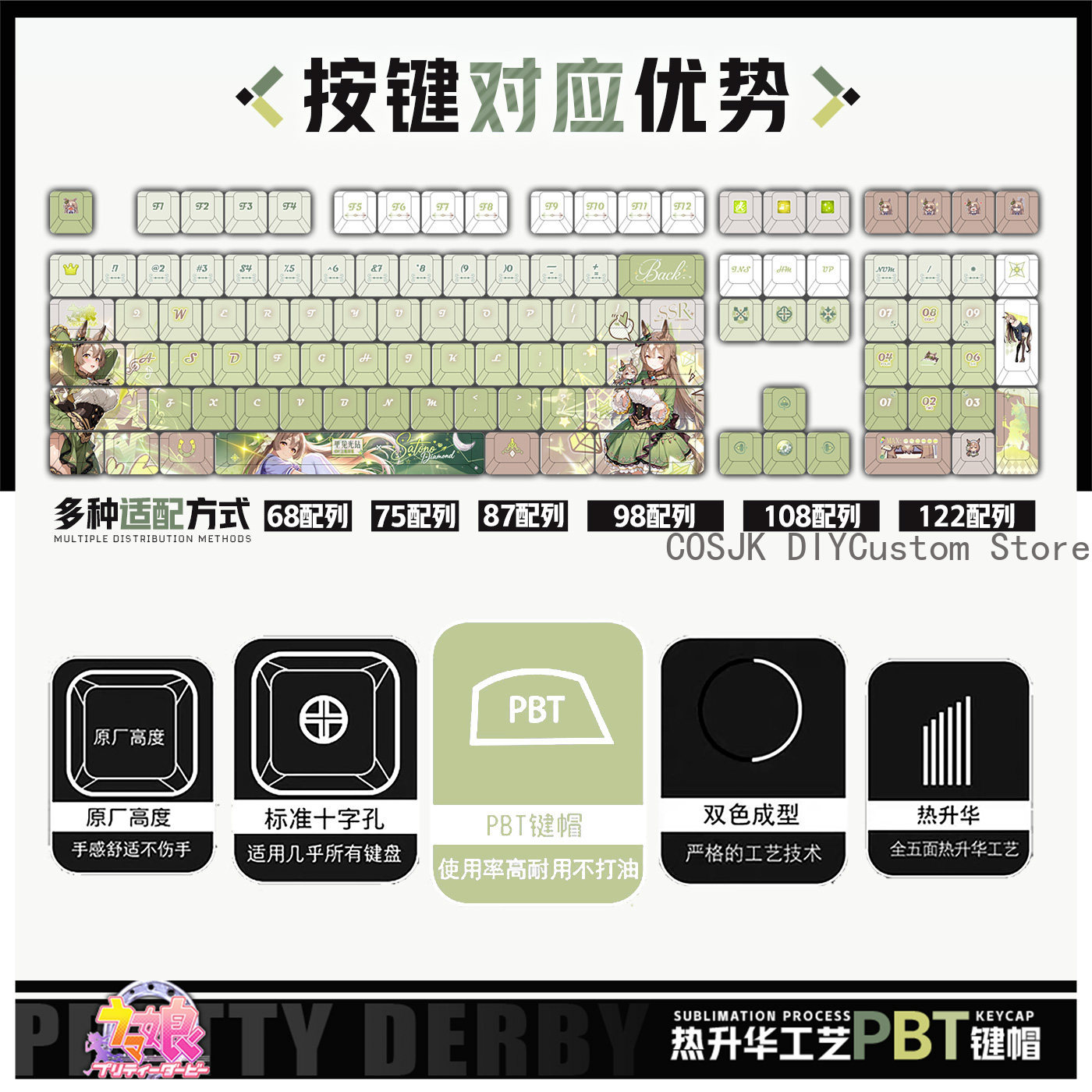 122 Keys Anime Umamusume: Pret - Gaming Accessories Gamestop ulasan dan harga