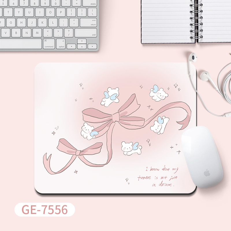 Korea Ins Bow Pink Rubber Desk - Gaming Accessories Korea ulasan dan harga