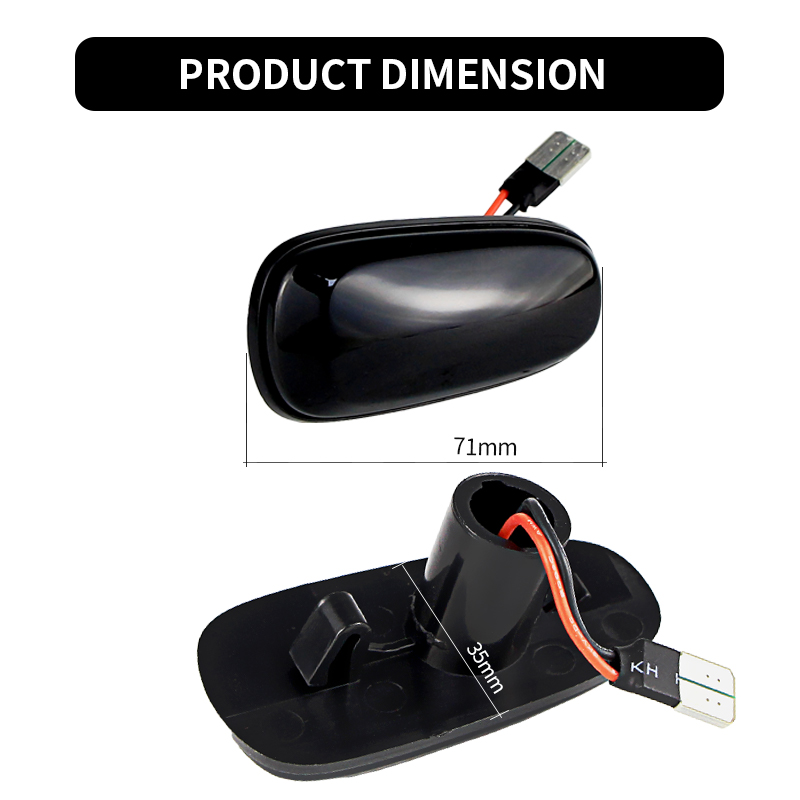 2PCS LED Dynamic Side Marker L - Gaming Equipment Accessories ulasan dan harga