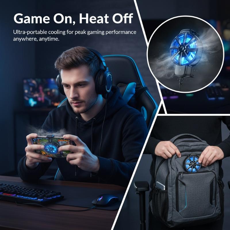 Portable Mobile Phone Cooling  - Essential Gaming Accessories ulasan dan harga
