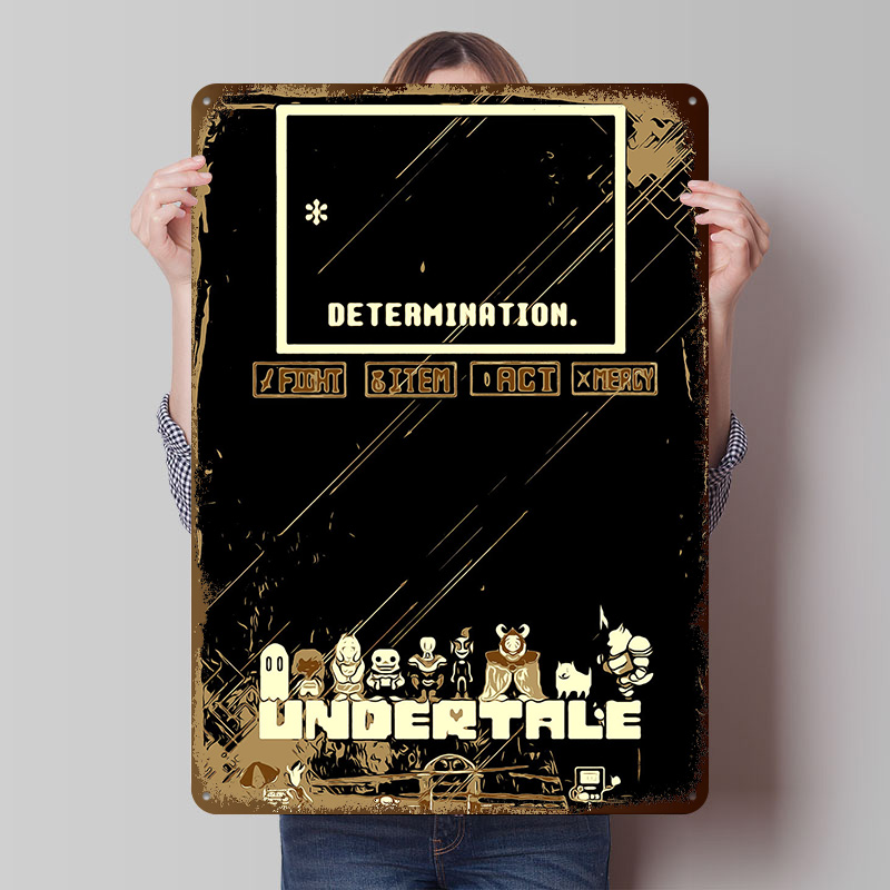 Undertale Metal Poster Custom  - Gaming Accessories Retro ulasan dan harga