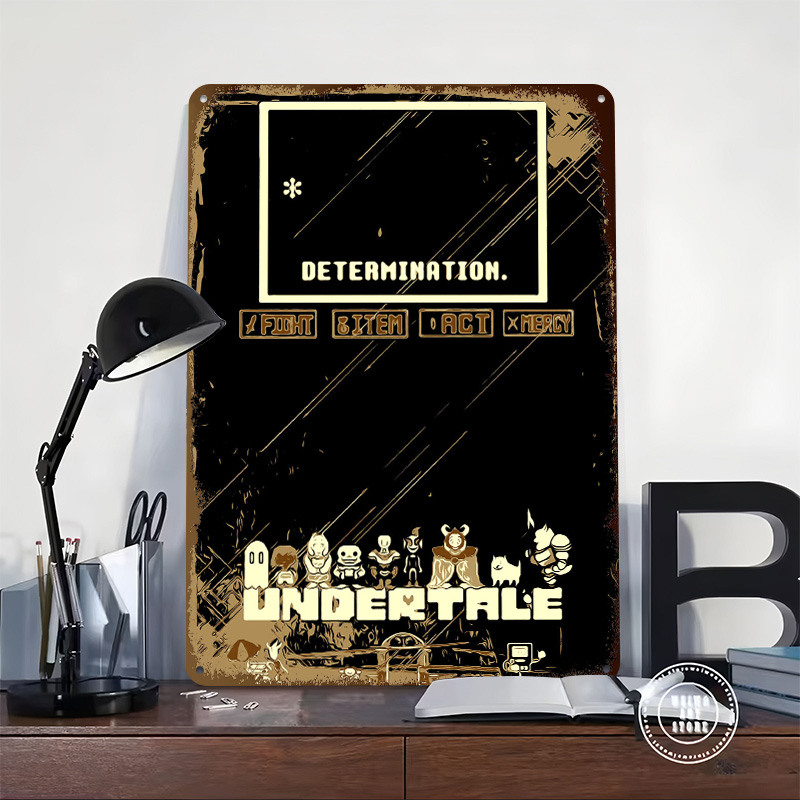Undertale Metal Poster Custom  - Gaming Accessories Retro ulasan dan harga