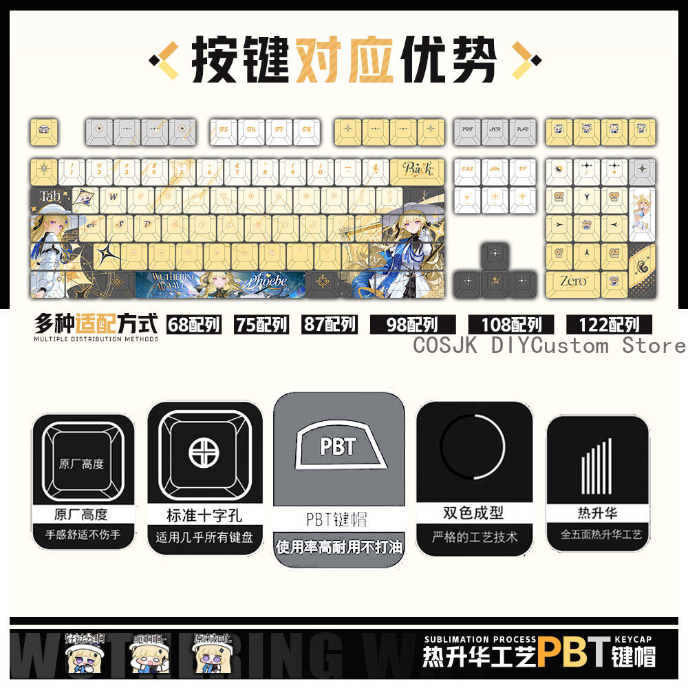 122 Keys Anime Phoebe Wutherin - Gaming Accessories Gamestop ulasan dan harga